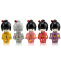 FQ marca al por mayor barato festival muñecas arte tradicional de madera mini kokeshi muñeca